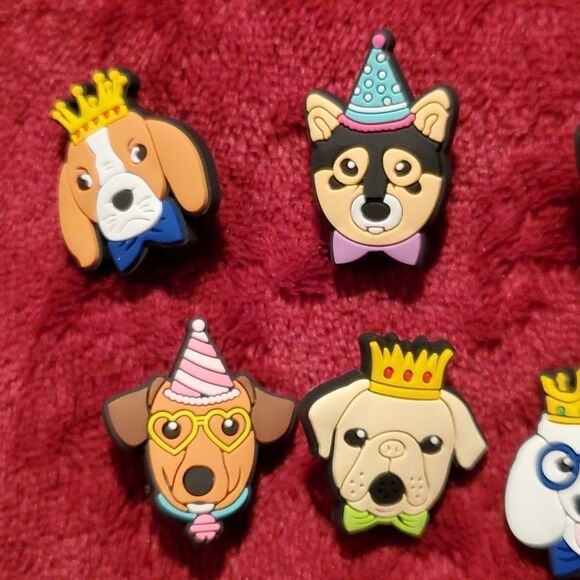 14 Dog Dogs in Hats Corgi Dachshund‎ Shiba Inu Beagle Crocs Jibbitz Shoe Charms - Picture 2 of 5